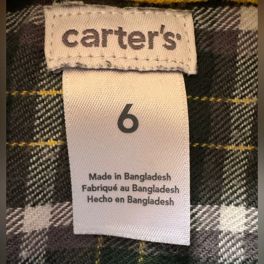Carter's Green Plaid Shirt